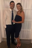 This dress fit true to size! Was long enough on me (I'm 5'10") and the color was just as it shows online. My only thing was that I did have to pull my dress up throughout the night whereas some reviews said it stayed up the whole time for them. Other than that it was a great dress and will definitely use again! - Alex W.