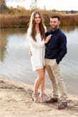 I ordered this dress for fall engagement photos and the colour of the dress turned out great with the fall colours. Very happy with it. It was a little larger in the shoulders but I have a small bust. - Shelby B.