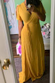 Omg, this dress is meant to look good on everyone. I am the maid of honor at my sisters wedding. It is a little long and I'm 5'7 167 pounds on a good day! I still love the dress I got a $20.00 off which made it a great deal.
Love it can't wait to wear it! - Rosemary H.