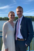 I bought this dress as a last minute wedding dress since COVID changed my wedding plans. I was originally a little scared that the lace would be itchy but it wasn't at all. My only issues was that my boobs were a little too small for it and the length is a little long. Definitely recommend. - Lisa K.