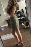 I try to wear it for work occasions and it's flattering, but the dress is just a bit too short where it hikes up too much when I sit down. I have to wear some type of shirt underneath since its too revealing for an office setting. After an 8-hour work day, halter neck shifts bears down on my neck and is uncomfortable. But if you don't mind having to adjust it occasionally its a pretty dress. - Missy C.