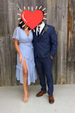 I love the fit of this dress. It's so comfortable and very flattering. The slit gives the dress a saucy vibe, all while still being classy enough to wear to a wedding with the in laws. - Olivia