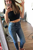 I'm a big fan of these. High waist is perfect for pairing with crop tops. - Missy C.