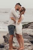 I originally bought this dress in navy over a year ago for a wedding & ended up buying it again in white for my engagement pictures because I loved it so much! Super comfy and flattering! - Jordan M.