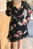 The sleeves are a bit long and it feels a little loose around the shoulders but this is overall a great dress. Wearing it to a rehearsal dinner. - Sarah G.