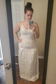 The dress fit great and was perfect for my beach elopement. I was worried about it not being long enough like some dresses are for me but it was fine. - Jesika A.