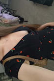 Such a cute little cherry dress! It's a little short, but such a fun dress for the summer. The bust area is large, but is easily fixed with some fashion tape. Love this dress! - Tiffany U.