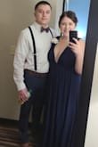 This dress was perfect as my bridesmaid dress for my aunt's wedding. I was worried that the wide straps would make my chest look funny, but they have gels to keep the dress in place and kept the girls in place even through dancing all night. This dress is elegant yet sexy, and I'm absolutely in love! - Jordan M.