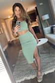 Wore this dress to a wedding and was perfect. Changed into jean shorts after and left the crop top on! Dress made me feel beautiful. - Samantha H.