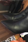 Received these boots and absolutely loved the way they fit and looked, just like the picture. Unfortunately, the quality proved to not be as nice as they were scratched after ONE night at dinner. : for the price I guess it was worth it, but I would NOT purchase again, and would rather pay a higher bill for better quality. - Tracy G.