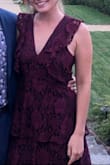 This dress was so perfect! I wore it to my friends fall wedding and got lots of compliments. I was skeptical about it's comfortability but it was actually so comfortable and easy to wear. The only thing I will say is I did have to have the bust taken in at a seamstress as I'm more flat in that region but the dress fit perfectly everywhere else. 10/10 would buy/wear this dress again! - Annika N.