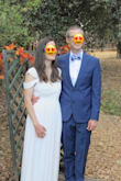 I got this dress for my backyard elopement. I was worried about buying online without the ability to try it on, but it ended up fitting me great! I got a size S based on other reviews (thanks to everyone!). It was too long and I did have to have it hemmed, but the upper parts fit me perfectly! Very happy with how my dress situation turned out with how last minute I was in getting one for our new wedding plans. - Nicole D.