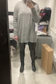 I saw some shiny faux leather leggings on a few other sites but they were almost $100, so I was really excited to find these! They are a little shiny, but not like patent leather, so they seem pretty wearable. I'm usually a M/L (10) in bottoms and the large fit, though they took some patience to get on. I had to carefully ease the legs up so I wouldn't get stuck or accidentally tear them. They do gather around the back of my knees a bit, but I assume that's just due to the fabric. Overall, I'm happy with these and can't wait to wear them! - Rachel D.