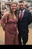 Loved this dress! Purposely wanted to wrap around dress because I am pregnant and wanted to make sure I had enough room! It was perfect for being pregnant and not being pregnant.*** Only bad thing was the dress was extremely long and I needed and extra pin to keep my girls from popping out! *** - Nicole O.