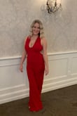 Wore this jumper to a wedding and got a lot of compliments! I'm normally between a small and medium, I got this in a small and it fits great because it has a little stretch to it! - Laura E.