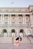 I bought this dress for my engagement photo shoot and it was so beautiful in the pictures. - Nhi N.