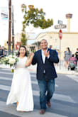 This was the perfect dress for my micro-mony. We did a simple ceremony on the corner we met up on for our first date. It was perfect for the simple and outside venue. I had no complaints except that it was long since I wore flats. I got it hemmed and it was perfect. I couldn't have imagined a better dress for our day. - Ashley L.