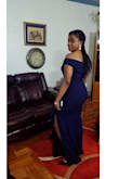 I love the fit, it is floor length and accentuates the figure. - Temitayo A.