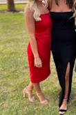 Wore to a wedding and got so many compliments. A little loose In the waist area. My measurements are 35, 24, 38 - Holly F.