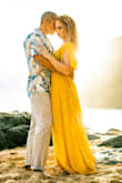 Photographers say to wear something that hugs your waist, and that is flowy for movement. This dress fits the bill. I love the sleeves too. It does wrinkle easily, so plan on steaming it prior to wear. - Amy L.