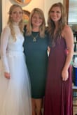 I was super nervous ordering a size small (normally a medium) but after reading the reviews I was so glad I did and it fit perfectly. I'm 5'9" and it was still long enough for me to wear heels which was amazing and the whole dress was very flattering. - Amanda D.