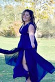 This is a beautiful and flattering dress. We used it for our engagement photos. - Elizabeth F.