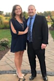 Perfect fit and very dressy! I ordered this for a family wedding.  Easy to accessorize the navy color and comfortable to dance in.  I did order up to get a little extra length and I'm glad I did. - Katherine N.