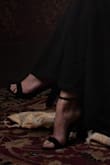These shoes are very pretty and I would definitely keep them if they didn't run large. I would of sent them back but I found printing the label without printer very difficult so I decided to have a photoshoot in them and donate. I would recommend you buy 0.5 or full size smaller. - Michaela M.