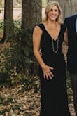 I ordered this dress pretty last minute for a wedding, I loved the material, the color and the style. But I would have had the straps altered quite a bit to take in the extra material. I had to have someone pin the straps in the back so my chest area wasn't droopy. Other than that, a stunning dress! - Allison C.