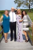 I wore the dress as the Mother of the Groom. It fit perfectly although I had it hemmed a couple inches as the event was both indoor and outdoor. I wore spanx (not the extreme tight fit ones) and a press on bra and I was very comfortable all night long! - Sharon G.
