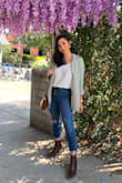 I was looking for a brown versatile and staple boot for fall and this one wins! I'm usually either a 6.5 or 7, I went for the 7 and it fits perfectly. So, if you're in between sizes, maybe go with your larger size. These boots are good quality too, especially for the price. I got lots of compliments on 'em :). - Stephanie M.