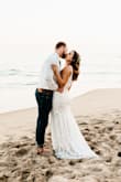 So thankful I found this dress for our 2020 elopement on the beach. The material was stretchy but durable. It was drug around on rocks and sand and still. Looked amazing - Alexandra J.
