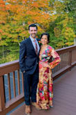 I wore this dress to a Fall Wedding in New Hampshire. The material is thin but no one other than myself noticed. The only complaint I had about the dress was the top. I specifically wore a lace bralette because no matter how much fashion tape I used the top still kept opening so I was playing with the top all night. I wouldn't have picked a smaller size though because the arms would have been tight. I received many complements about it though despite the lace showing. - Holly S.