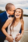 I wore this for my elopement and it was perfect! It was nice and simple but still gave me that bridal look. I ordered an XS and it fit perfect just long so I got it hemmed. It was really nice to have the adjustable straps as well, made it easy for me to feel comfortable in the dress. - Stephanie M.