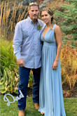 This dress is very elegant and I received so many compliments on it. Dress is a very heavy material and kept me warm for a Montana fall outdoor wedding. Loved the blue color! - Larissa L.