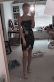 I have wanted this dress forever and it just so happened to be on sale this fall so I got it! It is so comfortable and so cute and flattering! It is a little long but not in a weird or too conservative way, and it fits my body great! The skirt does flip out a bit at the end, but the waist, chest, and hips fit perfectly! I'm not 100% sure about my hip and waist measurements, but I got as close as I thought. - Olivia S.