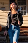 This top is extremely stylish and looks great even with my smaller chest size! I love that it's a bodysuit and is the perfect length for my high-waisted jeans. Great for a night out on the town or just a casual hangout. - Melissa M.