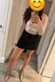After seeing how snug the fit was I decided to order a size up because I have a broader back, shoulders and bigger arms and didn't want it to be tight- the medium was perfect for me! But I'm usually a small. It looks great with a black skirt, jeans or shorts! - Megha K.