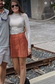 I loved this shirt! I was a little worried that it would be too tight or see through but neither were true. I did not need any sort of under shirt and I felt like the fit was flattering. This shirt is super soft and too! - Sarah