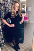 This dress is flattering and so comfortable it's almost like I'm wearing yoga wear! I'm so happy! - Ann M.