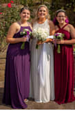 My daughters were my bridesmaids and they looked AMAZING in their dresses. We all wore Lulus dresses for our perfect back yard wedding on 10/10/2020! The back of the strappy Purple was stunning. - Amalia G.
