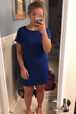 Love this dress! I ordered it for homecoming, but decided it was too casual. I loved it so much that I kept it anyway, and wore it to a more casual school dance later in the year and to a sports banquet! It's super easy to dress up or dress down with accessories since it's so simple. Love the color and how it fits around my wide hips. Pretty lightweight material. - Carli K.