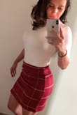 Love how thick the material is and it just fits so nicely! Favorite winter skirt! Would definitely recommend! - Maite C.