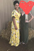 This is the most flattering maxi dress I have ever worn! Many compliments, was comfortable, and fit great. - Roxanne L.
