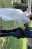 Dress is gorgeous. The lace detail is amazing. It's a little long. Might need to get it tailored. I didn't and wish I had. But it was gorgeous and people kept asking where I got it. - Maria Q.
