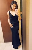 Perfect. I got so many compliments in this dress. I also have it in burgandy. So worth the money. Love love love it. - Jessica B.