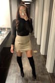 I love these boots so much that I bought another pair in a different color. The block heel keeps the boots comfortable when going out, and the tie at the top does the job to keep them up. - Madison H.