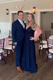 I am so picky, and I hate wearing dresses. I feel like they never fit my figure beautifully. Being four months postpartum I needed a dress for a wedding and this one fit beautifully. It covered my belly and the way the fabric laid down my hips camouflaged them!! - Leah F.