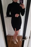 I typically wear a small in most clothing, but I size up on Lulus tight fitting clothing so it isn't too tight and unforgiving. This dress is a thick material and was very flattering. - Melissa H.