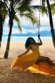 Perfect dress for any occasion, wore it for a photo shoot and it was exactly what I needed. It is long and flowy and fit on top no bra needed. - Leomary D.